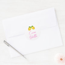Ciao Bella Lemon Girl Baby Shower