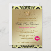 Ciao Bella & Lovey Dovey Damask Lemon Ice Kaart (Achterkant)