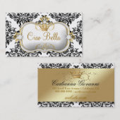 Ciao Bella & Lovey Dovey Damask Pearl Visitekaartje (Voorkant / Achterkant)