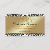 Ciao Bella & Lovey Dovey Damask Pearl Visitekaartje (Achterkant)