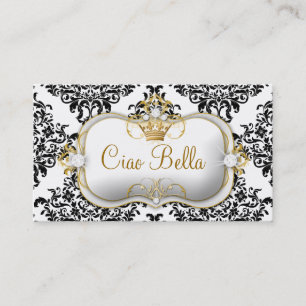 Ciao Bella & Lovey Dovey Damask Visitekaartje