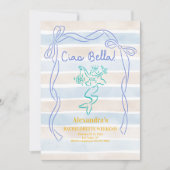 Ciao Bella Mermaid-thema vrijgezellenweekend Kaart (Voorkant)