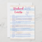 Ciao Bella Mermaid-thema vrijgezellenweekend Kaart (Achterkant)