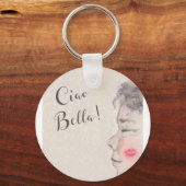 Ciao Bella Originele Waterverf Sleutelhanger (Voorkant)