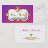 Ciao Bella Paarse Fade Visitekaartje (Voorkant / Achterkant)