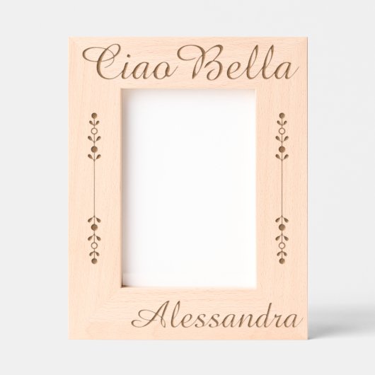 Ciao Bella Personalized Gegraveerde Lijstjes (Voorkant)