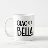 Ciao Bella – Schattige Italiaans Vlag Hart Koffiemok (Links)