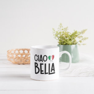 Ciao Bella – Schattige Italiaans Vlag Hart Koffiemok