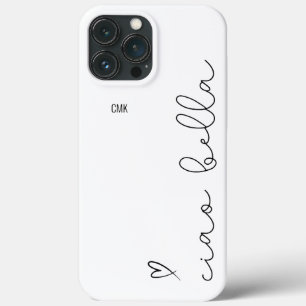 Ciao Bella Script met Heart iPhone Case