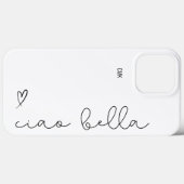Ciao Bella | Script met Heart iPhone Case (Achterkant (horizontaal))