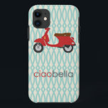 Ciao Bella-telefoonzaak iPhone 11 Hoesje<br><div class="desc">Retro vespa italiaanse scooter caio bella phone case geïnspireerd door Rome reist</div>