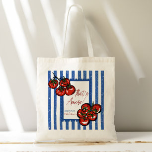Ciao bella tomaat Italiaans bruiloftsfeest cadeau Tote Bag