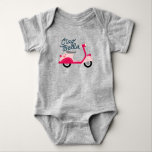 Ciao Bella Vespa Scooter Baby Romper<br><div class="desc">Deze schattige kleine scooter en Ciao Bella ontwerp zal er geweldig uitzien op je kleintje.</div>
