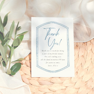 Ciao Bella Whimsical Italiaanse Tegels Bruidsfeest Bedankkaart