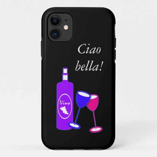 Ciao BellaWine Theme Iphone Touch Hoesje (Achterkant)
