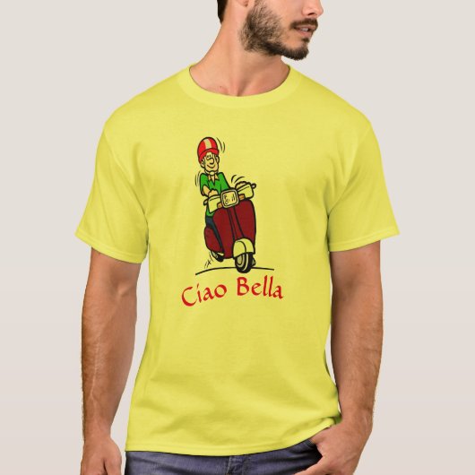 Ciao Bello Scooter Rider T-shirt (Voorkant)