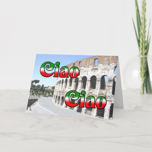 Ciao Ciao Feestdagen Kaart (Voorkant)