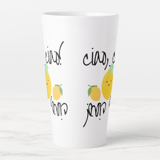 Ciao, Ciao! (met citroenen (limoni)) Latte Mok (Voorkant)