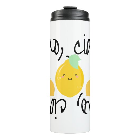 Ciao, Ciao! (met citroenen (limoni)) Thermosbeker (Voorkant)