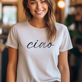 Ciao! Eenvoudige Italiaanse typografie Tri-Blend Shirt