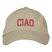 Ciao geborduurde cap pet (Voorkant)