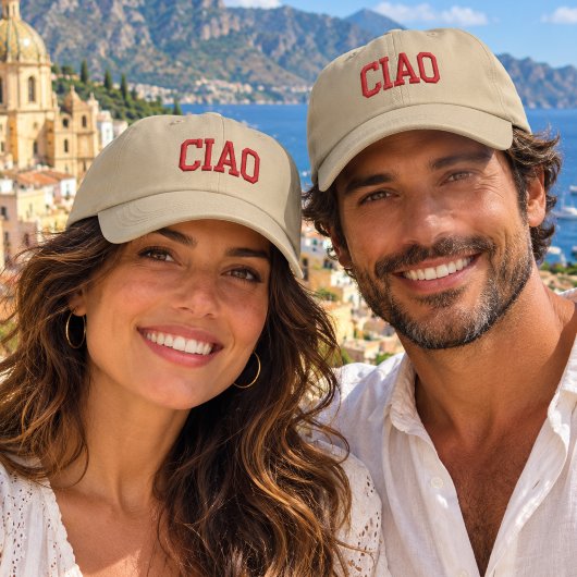 Ciao geborduurde cap pet