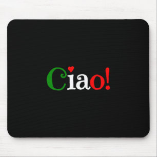 Ciao! Groet in Italiaanse vlagkleuren - Schattig Muismat