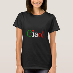 Ciao! Groet in Italiaanse vlagkleuren - Schattig T-shirt