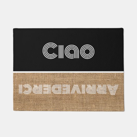 Ciao - groeten in het Italiaans no9 oormat Deurmat (Voorkant)