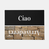 Ciao - groeten in het Italiaans nr. 5 Doormat Deurmat (Voorkant)