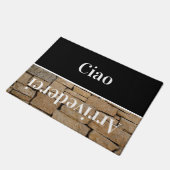 Ciao - groeten in het Italiaans nr. 5 Doormat Deurmat (Schuin)