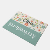 Ciao - groeten in het Italiaans - voorjaar Deurmat (Schuin)