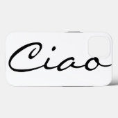 Ciao hallo Italiaans grappige hipster trendy moder Case-Mate iPhone Case (Achterkant (horizontaal))