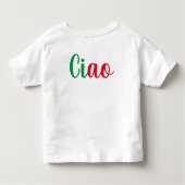 Ciao - handgeschreven groet in het Italiaans Kinder Shirts (Achterkant)