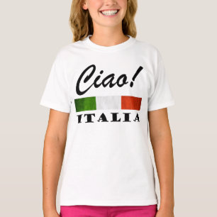 Ciao! Italia Tricolore Green White Red Italië Vla T-shirt