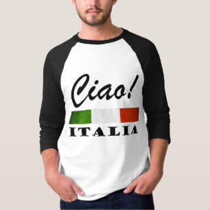 Ciao! Italia Tricolore Green White Red Italië Vla T-shirt