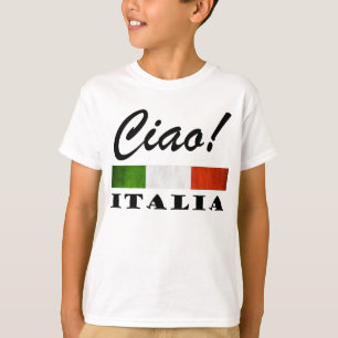 Ciao! Italia Tricolore Green White Red Italië Vla T-shirt