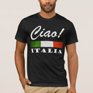 Ciao! Italia Tricolore Green White Red Italië Vla T-shirt