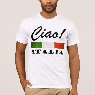 Ciao! Italia Tricolore Green White Red Italië Vla T-shirt