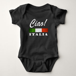 Ciao! Italia Tricolore Green White Red Italië Vlag Romper