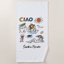 Ciao! Italiaanse Amalfi-kust Handgetekende Aangepa