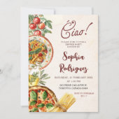 Ciao Italiaanse dinerfeest uitnodiging (Voorkant)