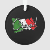 Ciao. - Italiaanse en Europese Venetië Scooter en  Ornament (achterkant)