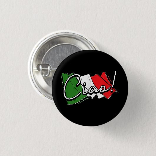 Ciao. - Italiaanse en Europese Venetië Scooter en  Ronde Button 3,2 Cm (Voorkant /achterkant)