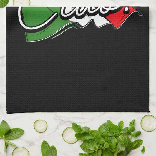 Ciao. - Italiaanse en Europese Venetië Scooter en  Theedoek (Gevouwen)