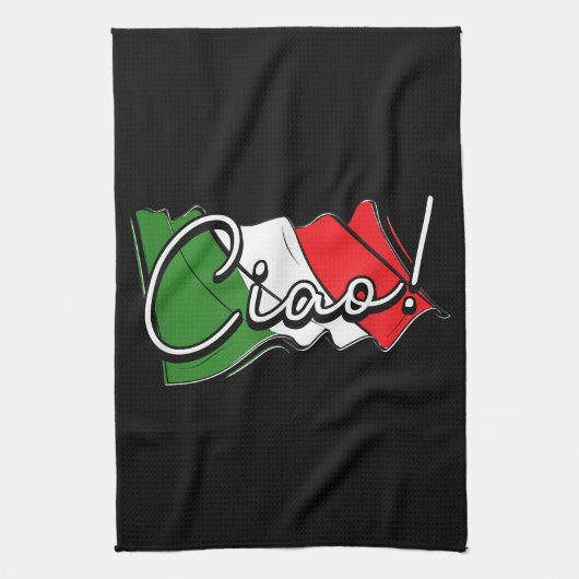 Ciao. - Italiaanse en Europese Venetië Scooter en  Theedoek (Verticaal)