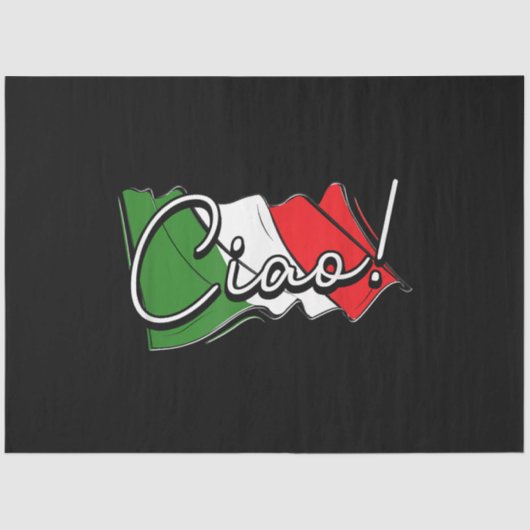 Ciao. - Italiaanse en Europese Venetië Scooter en  Tissuepapier (Voorkant)