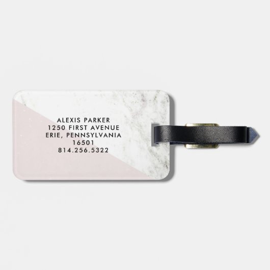 Ciao | Italiaanse Hallo en afscheid van Marble Kij Bagagelabel (Achterkant horizontaal)