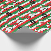 Ciao Italiaanse vlag en vormen Cadeaupapier (Hoek)
