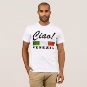 Ciao! Italiaanse vlag Venezia Tricolore Italië T-shirt (Voorkant volledig)